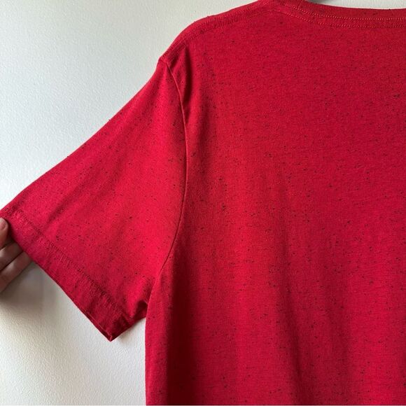 Coca Cola Men's Cotton Poly Speckle Logo Casual Streetwear Red T-Shirt Size L - Picture 4 of 7